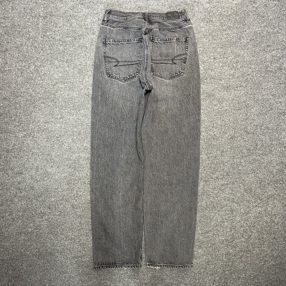 American Eagle Outfitters Womens Gray Baggy Jeans Size 2 Short - Picture 6 of 8